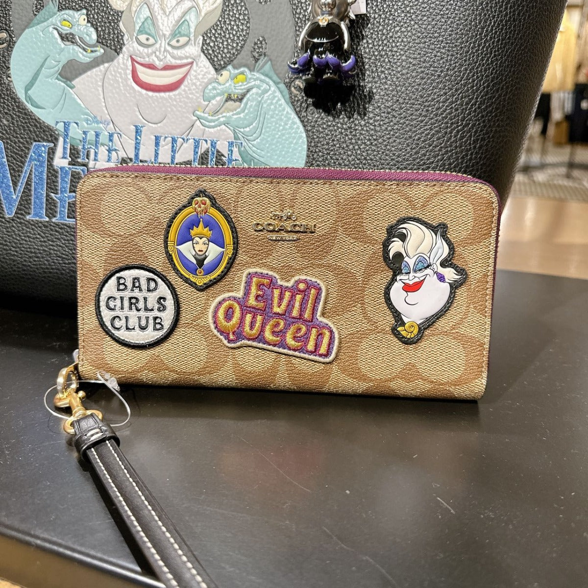 Coach CC336 Disney X Coach Long Zip Around Wallet In Signature Canvas Gold/Khaki Multi Coach CC336 Disney X Coach Long Zip Around Wallet In Signature Canvas Gold/Khaki Multi